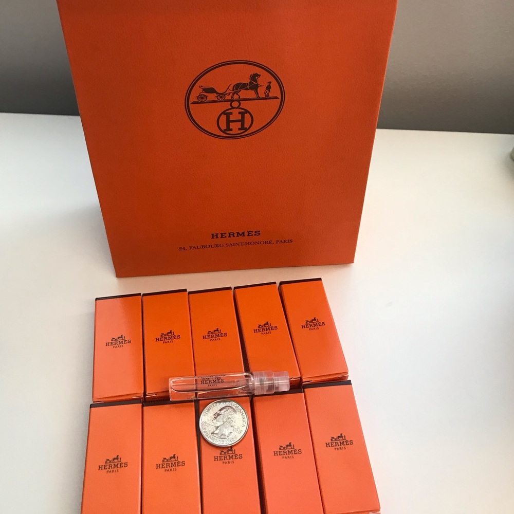Hermes 10pc sample of Citron Noir With Gift Bag
